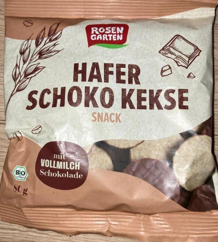 Fotografie - Hafer schoko kekse snack Rosen Garten