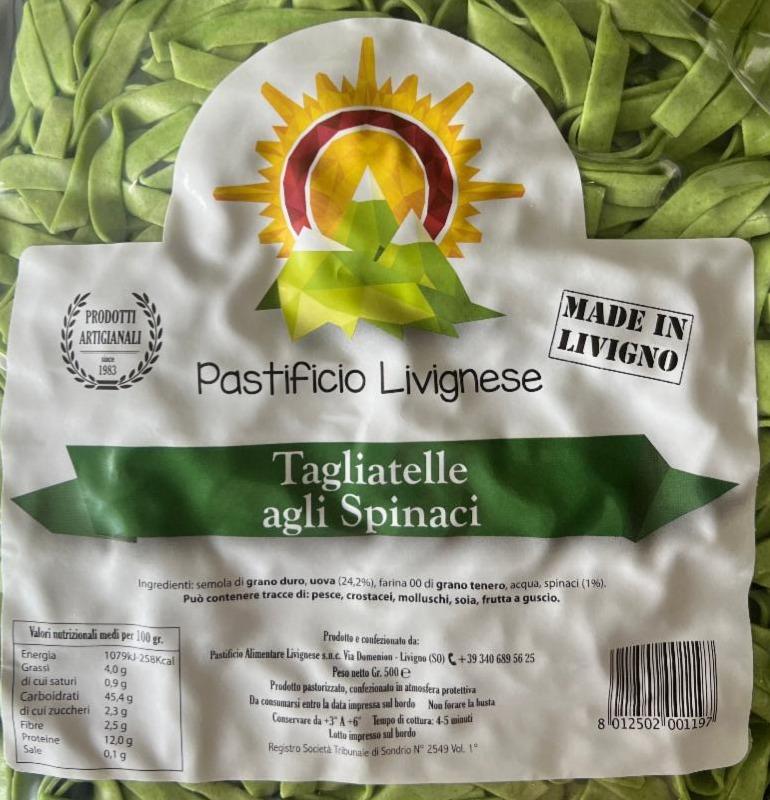 Fotografie - Tagliatelle agli Spinaci Pastificio Livignese