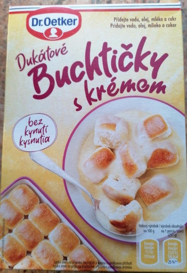 Fotografie - Dukátové buchtičky s krémem Dr. Oetker