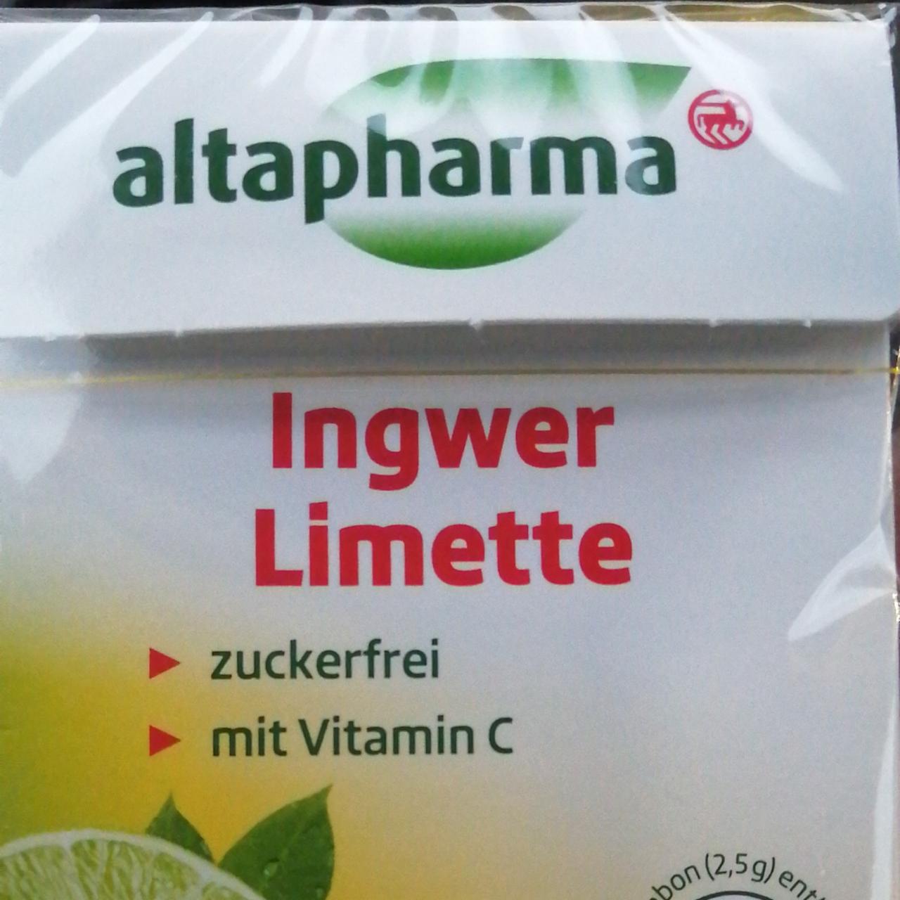 Fotografie - Ingwer limette Altapharma