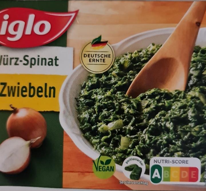 Fotografie - Würz Spinat mit Zwiebeln