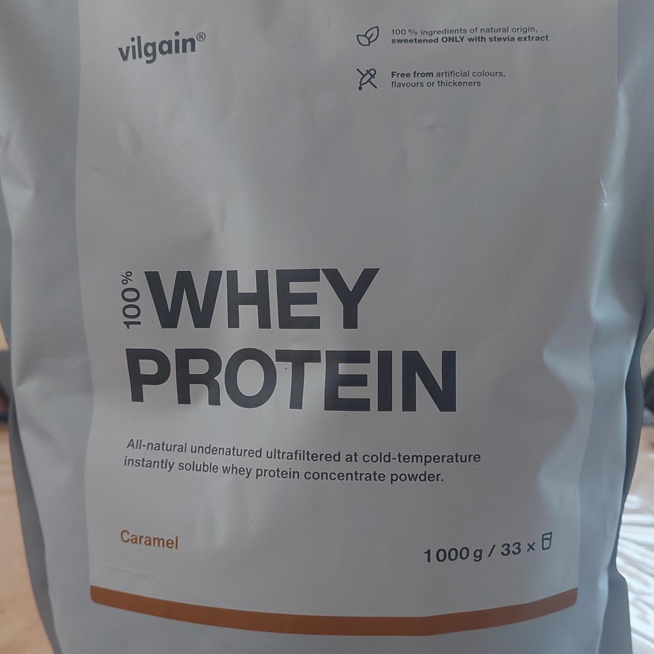 Fotografie - 100% Whey protein caramel Vilgain