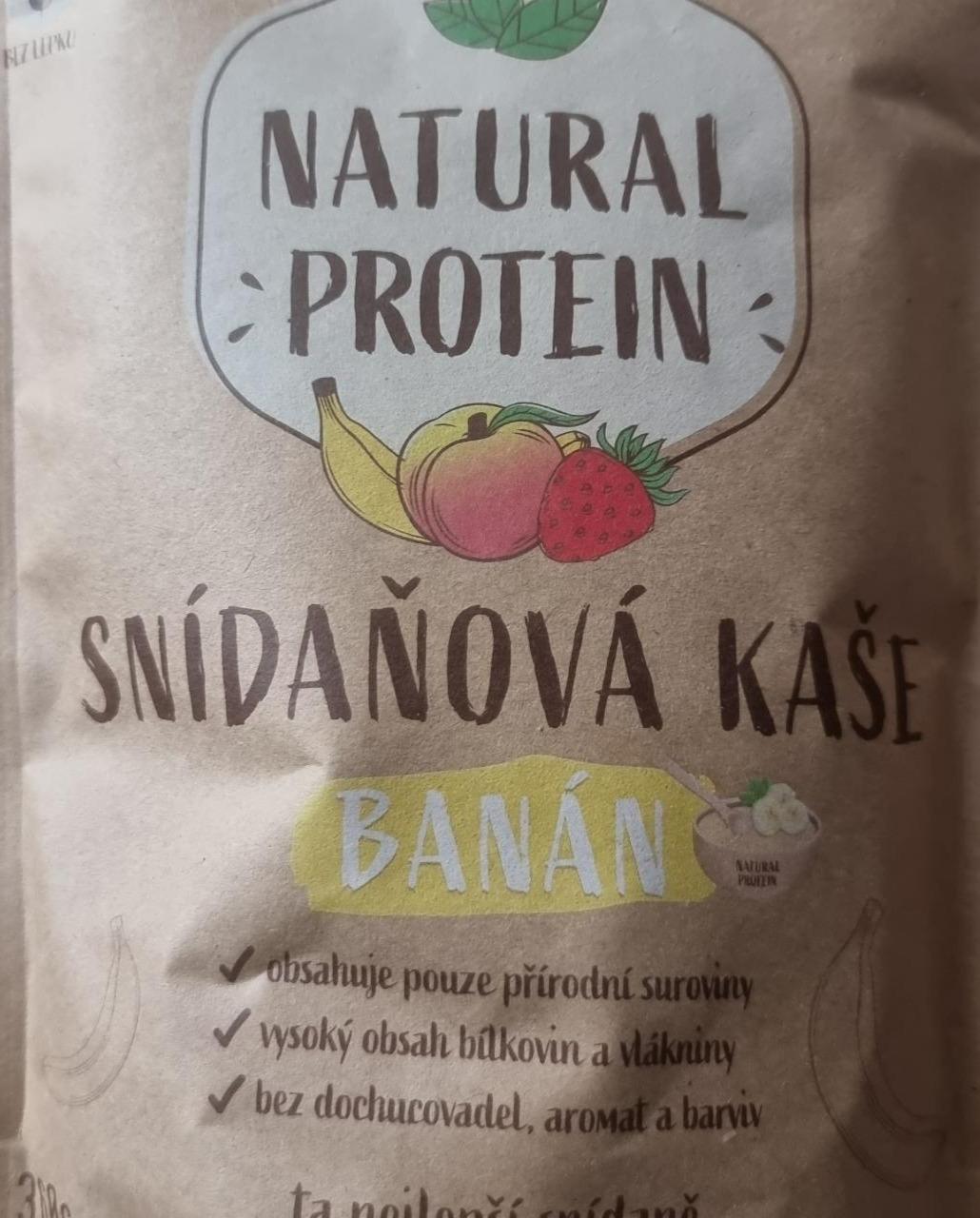 Fotografie - Snídaňová kaše banán Natural protein