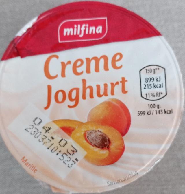 Fotografie - Creme Joghurt Marille Milfina