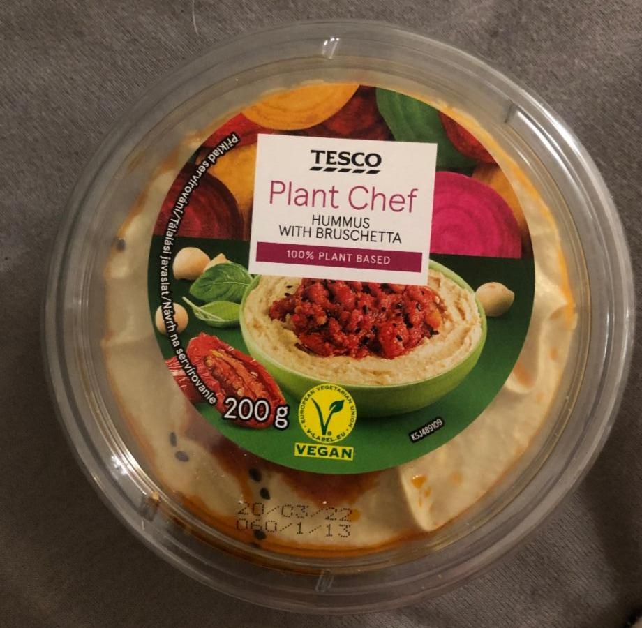 Fotografie - Plant Chef Hummus with bruschetta Tesco