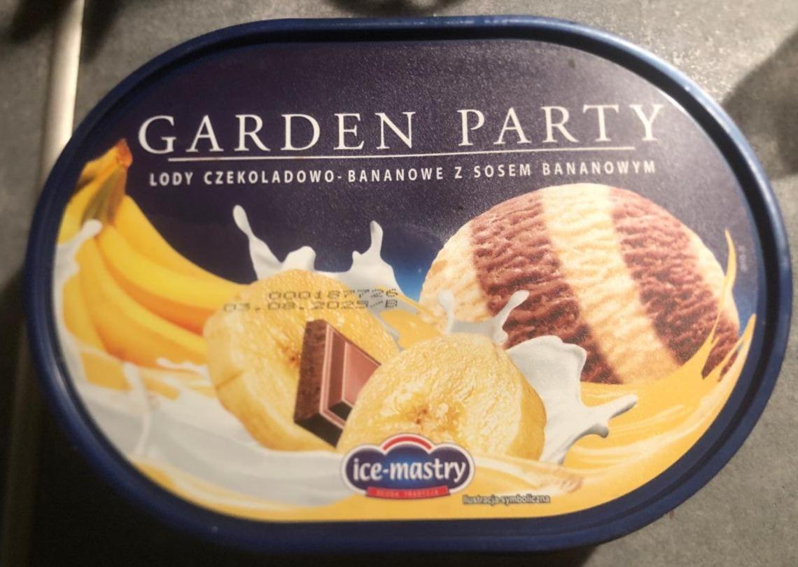 Fotografie - Garden Party lody czekoladowo bananowe z sosem bananowym Ice-mastry