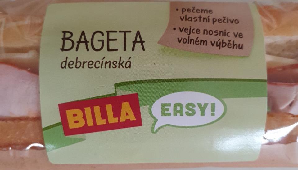 Fotografie - debrecínská bageta Billa easy