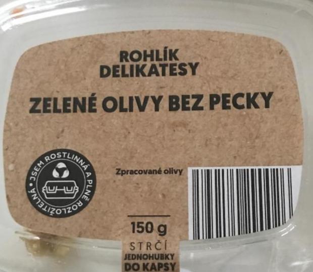 Fotografie - Zelené olivy bez pecky Rohlík Delikatesy