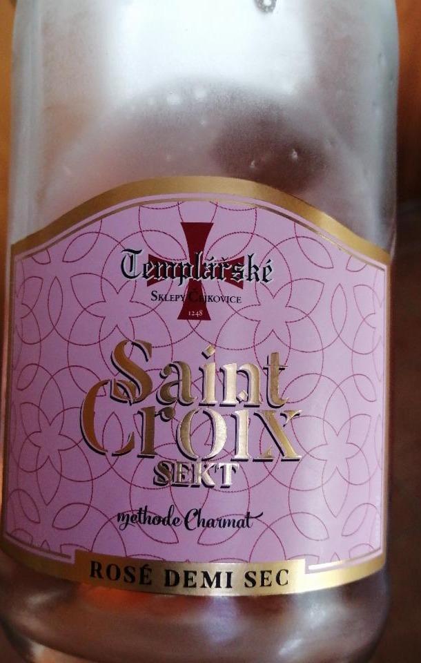 Fotografie - Saint Croix Sekt Rosé Templářské sklepy Čejkovice