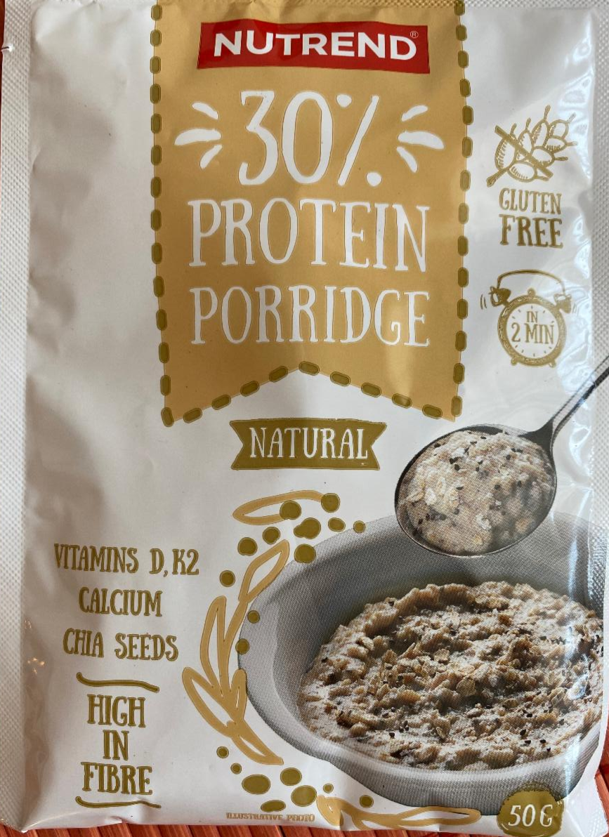 Fotografie - 30% protein porridge natural Nutrend