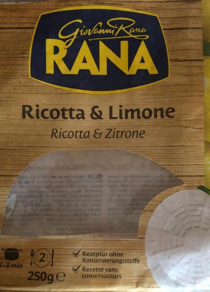 Fotografie - Giovanni Rana Ricotta & Limone