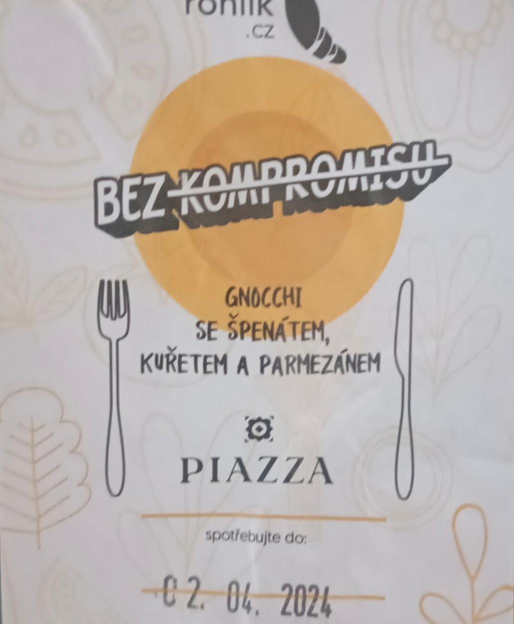 Fotografie - Gnocchi se špenátem, kuřetem a parmezánem Rohlik.cz