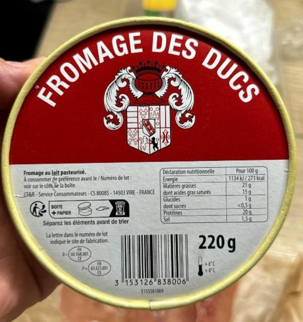 Fotografie - Sýr vevoda Fromage des ducs