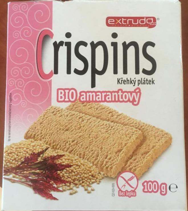 Fotografie - Crispins bio amarantový křehký plátek Extrudo