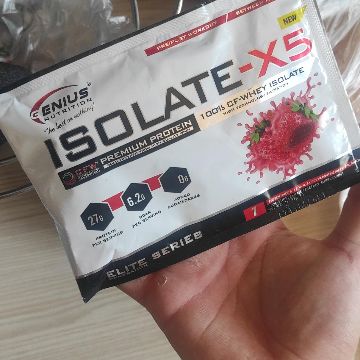 Fotografie - Isolate-X5 wild strawberry Genius Nutrition