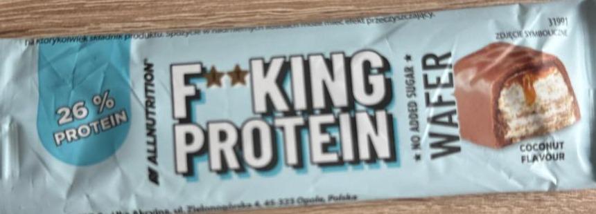 Fotografie - F**king protein wafer coconut flavour Allnutrition