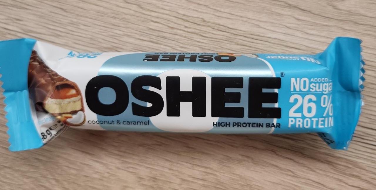 Fotografie - High protein bar coconut & caramel Oshee