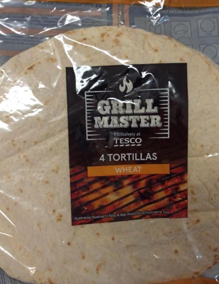 Fotografie - Grill master 4 tortillas wheat Tesco