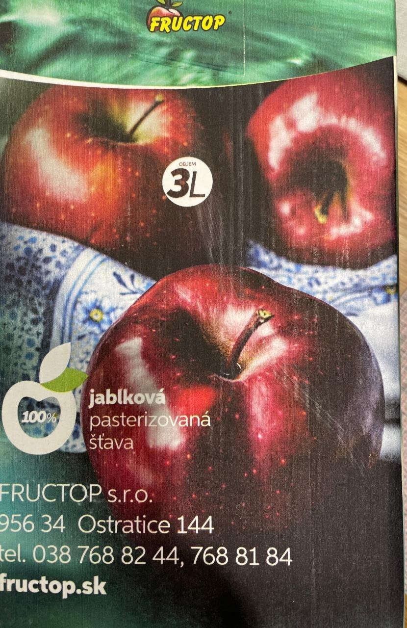 Fotografie - Jablková pasterizovaná štava Fructop