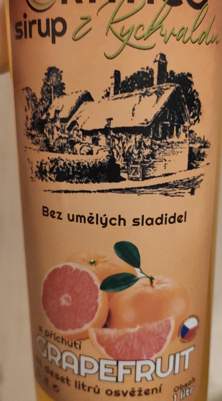 Fotografie - Ratico sirup z Rychvaldu s příchutí Grapefruit