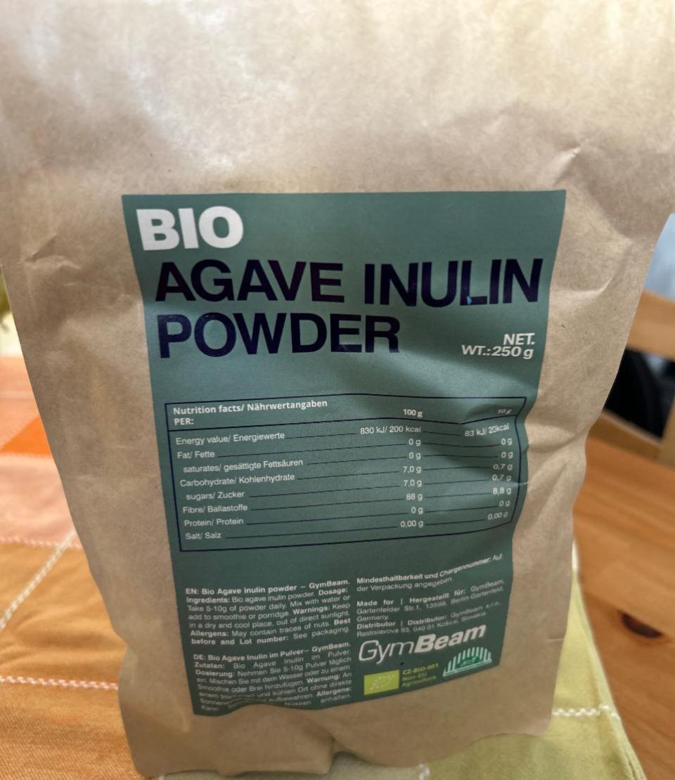 Fotografie - Bio Agave Inulin Powder GymBeam