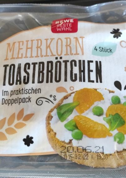 Fotografie - Mehrkorn Toastbrötchen REWE Beste Wahl