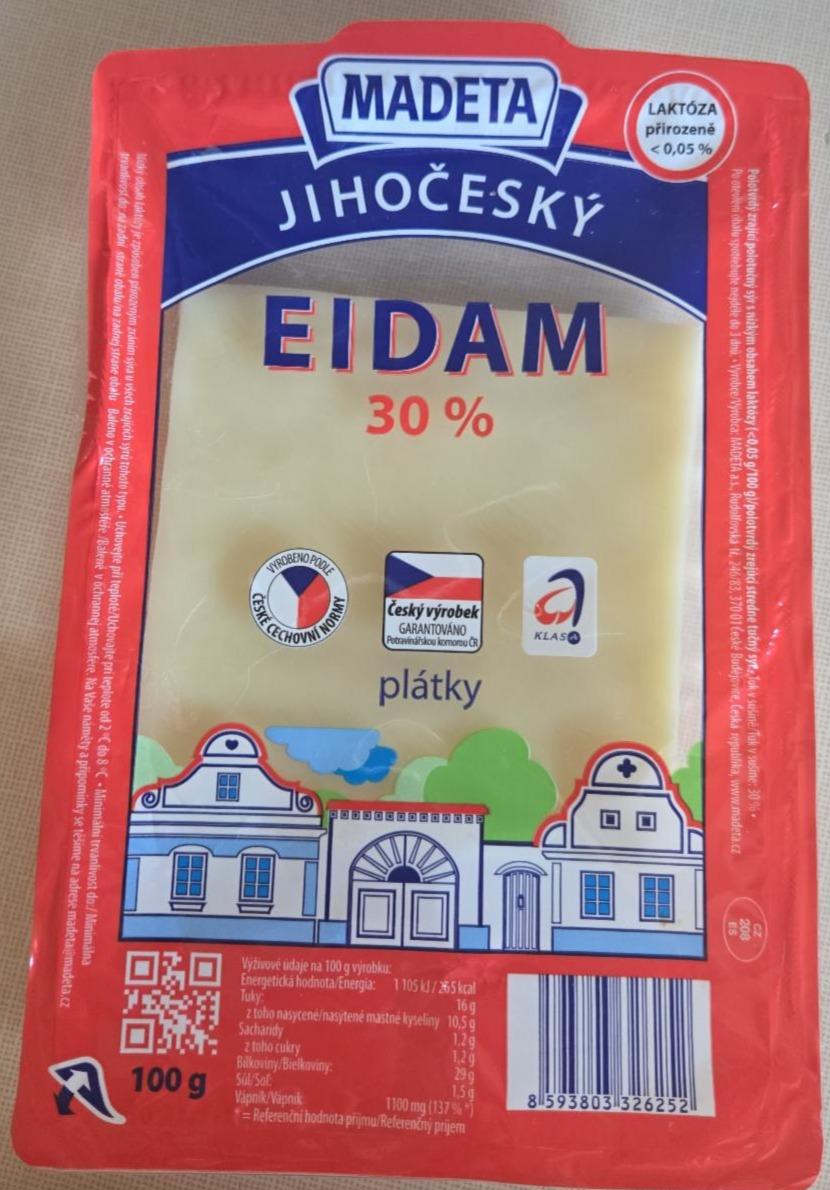 Fotografie - Jihočeský Eidam 30% plátky Madeta