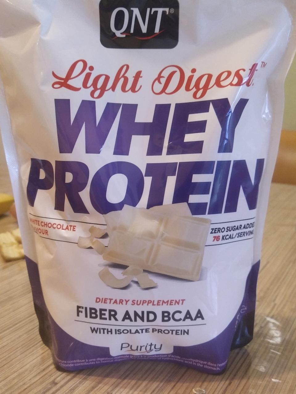 Fotografie - QNT light digest whey protein white chocolate