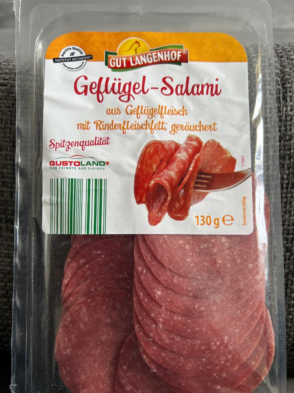 Fotografie - Geflügel Salami Gut Langenhof