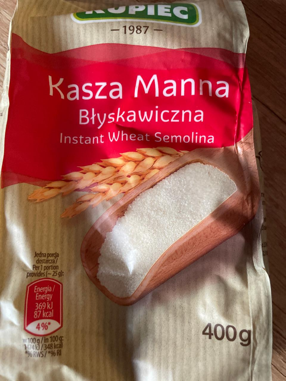 Fotografie - Kasza Manna Błyskawiczna Kupiec