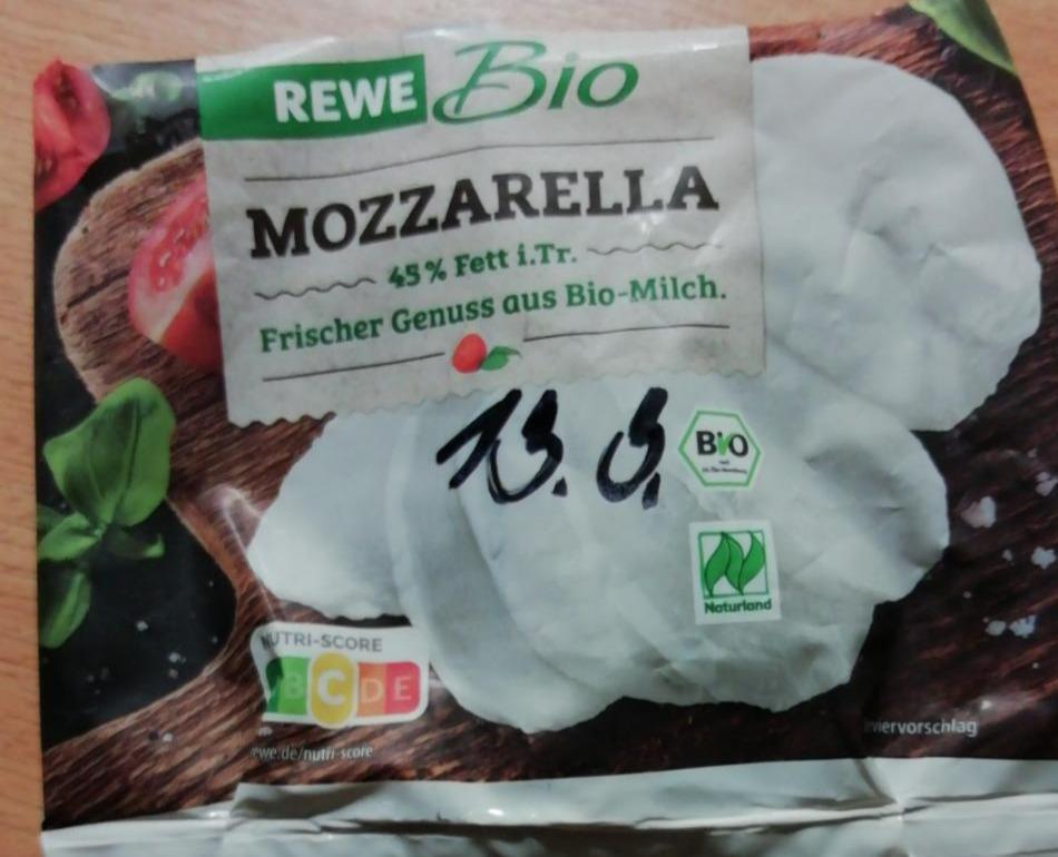 Fotografie - Rewe bio mozzarella