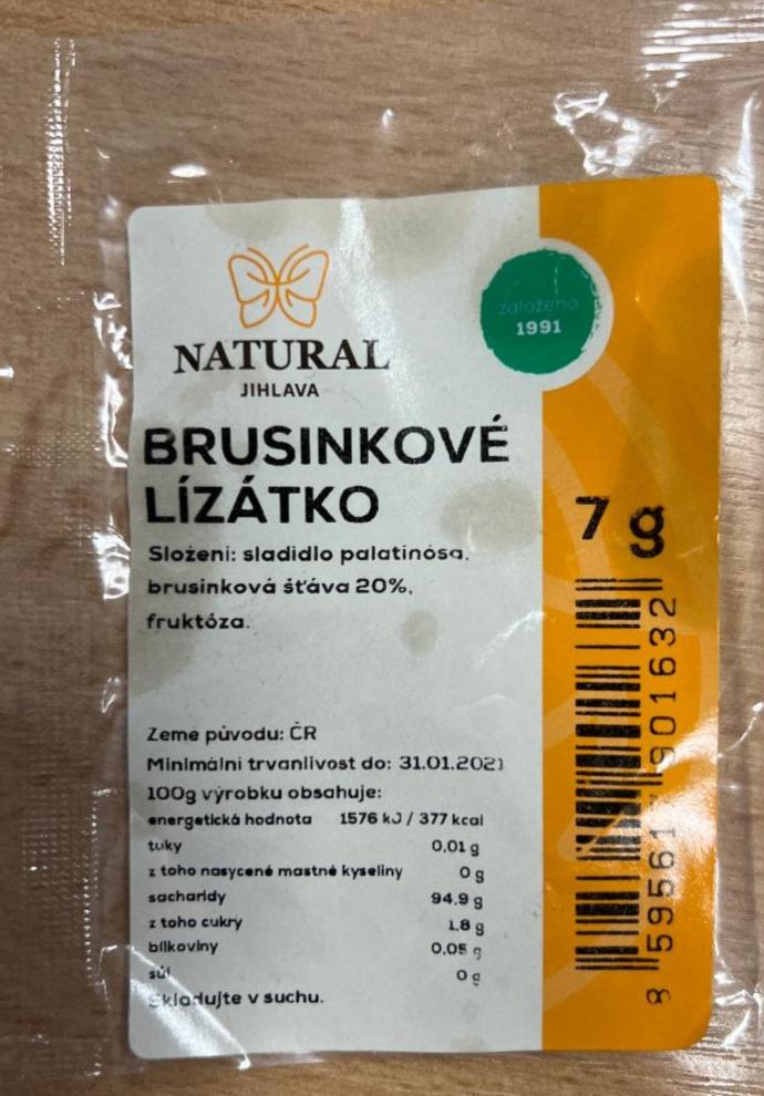 Fotografie - Brusinkové lízátko Natural Jihlava