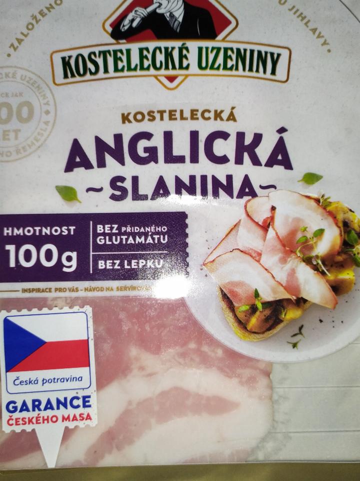 Fotografie - Kostelecká anglická slanina Kostelecké uzeniny