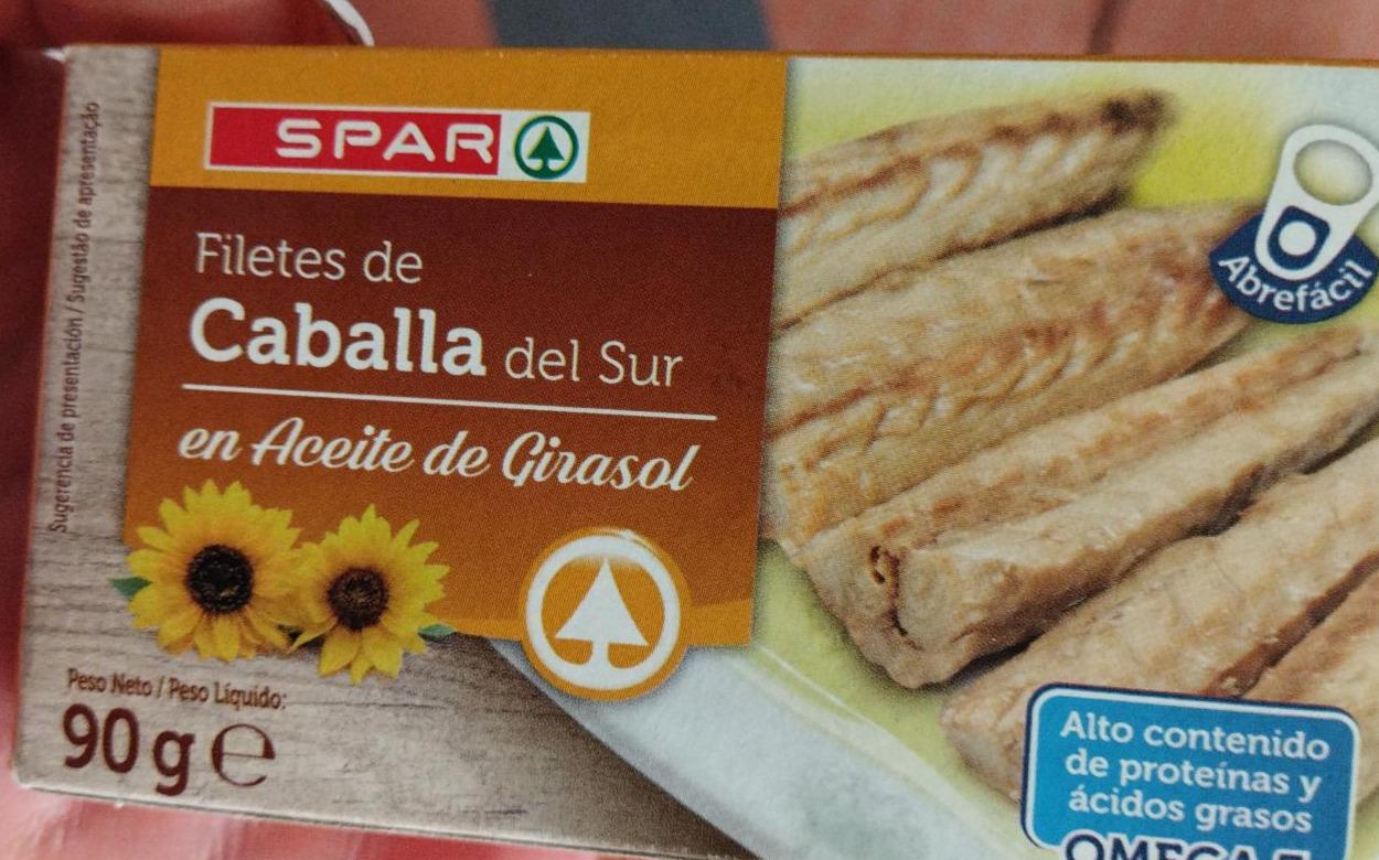 Fotografie - Filetes de Caballa del Sur en Aceite de Girasol Spar