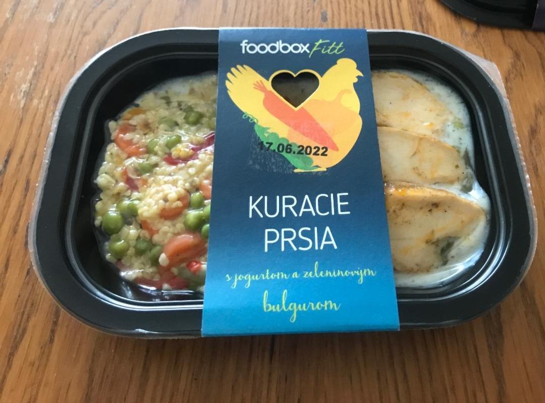 Fotografie - Kuracie prsia s jogurtom a zeleninovym bulgurom Foodbox fitt