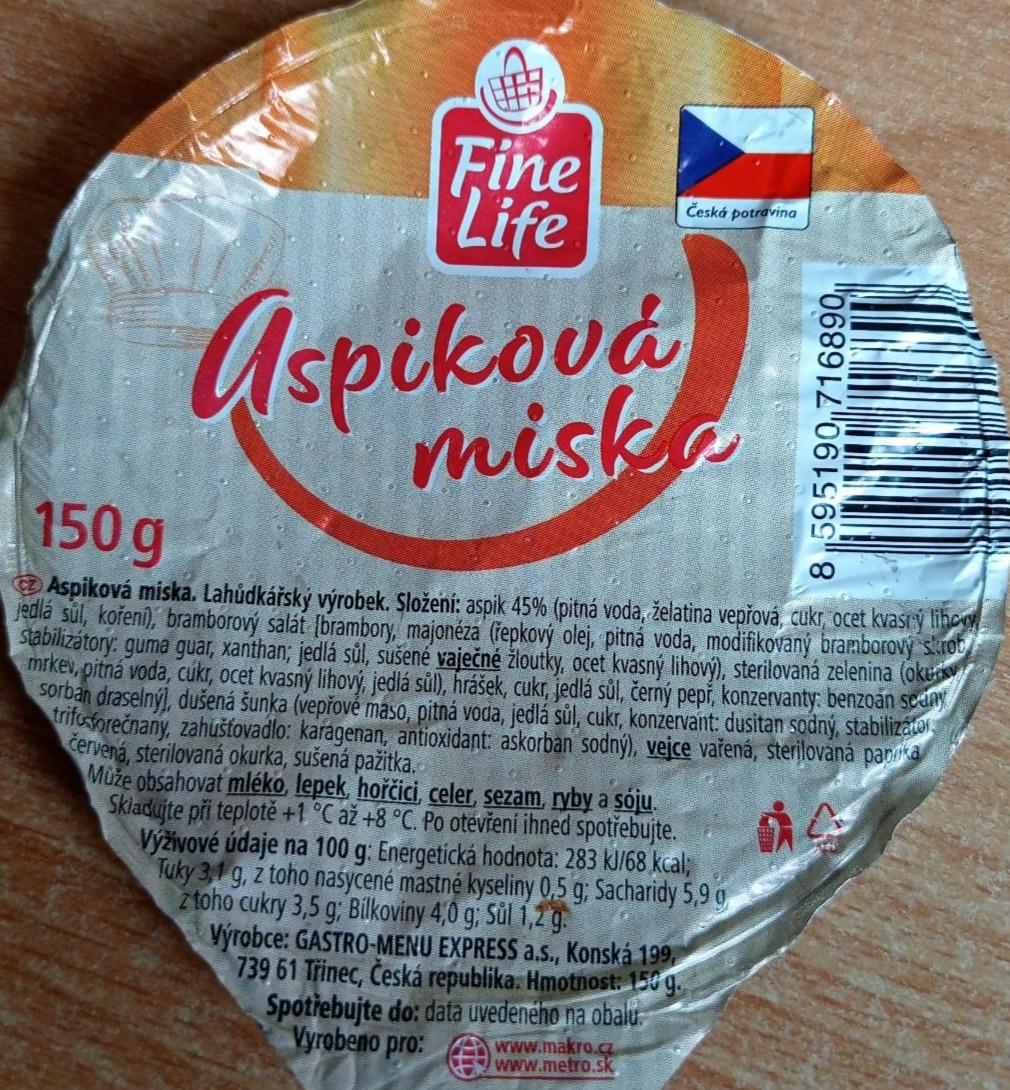 Fotografie - Aspiková miska Fine Life