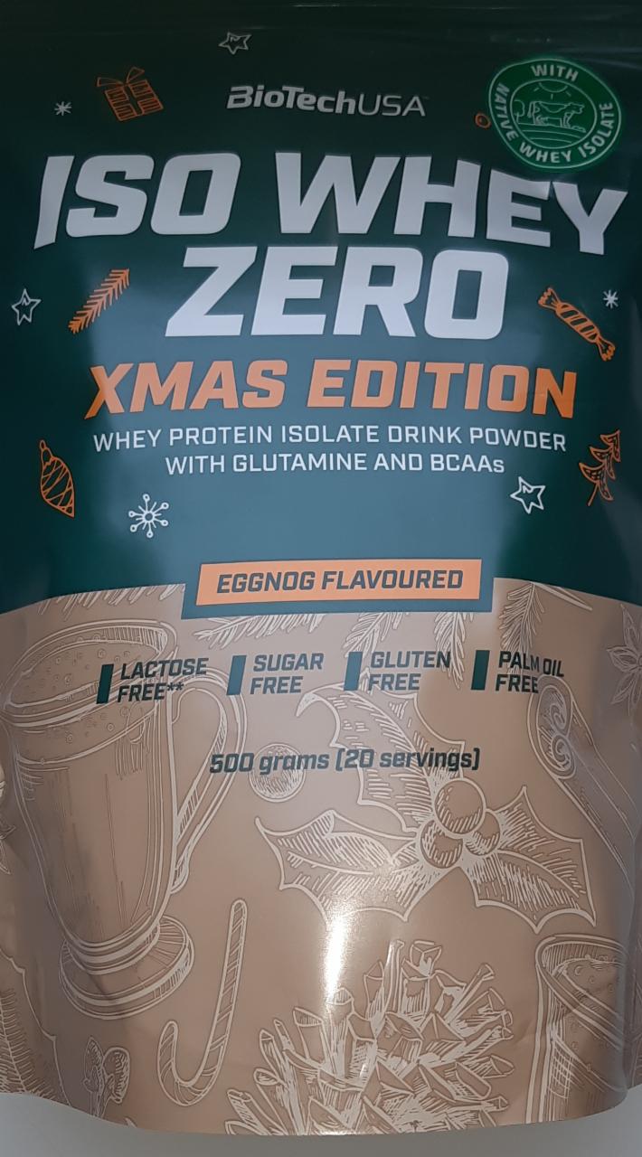 Fotografie - Iso Whey Zero Xmas Edition Eggnog BioTechUSA