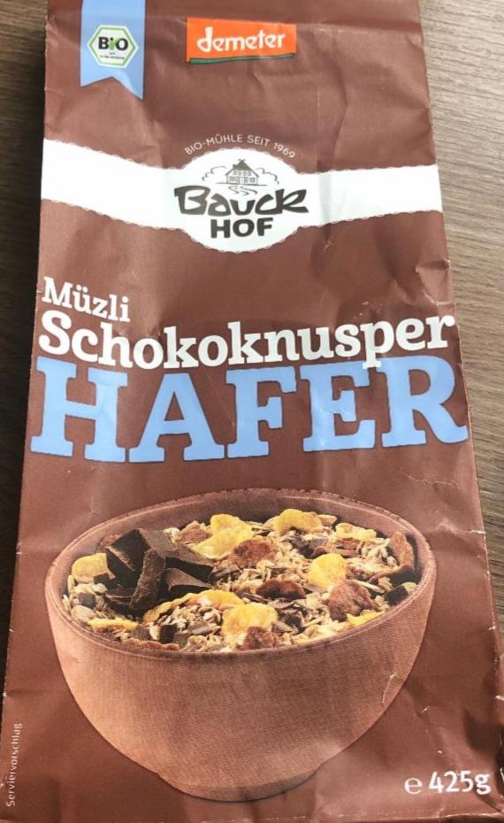 Fotografie - Zartes Hafer Müzli Schokoknusper Bauck Hof