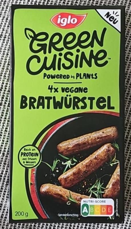 Fotografie - Green Cuisine Vegane Bratwürstel Iglo