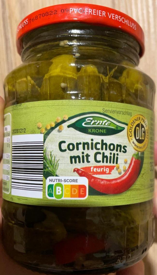 Fotografie - Cornichons mit Chilli Ernte Krone