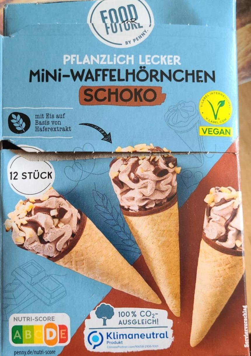 Fotografie - Mini-waffelhörnchen vegan schoko Food for Future