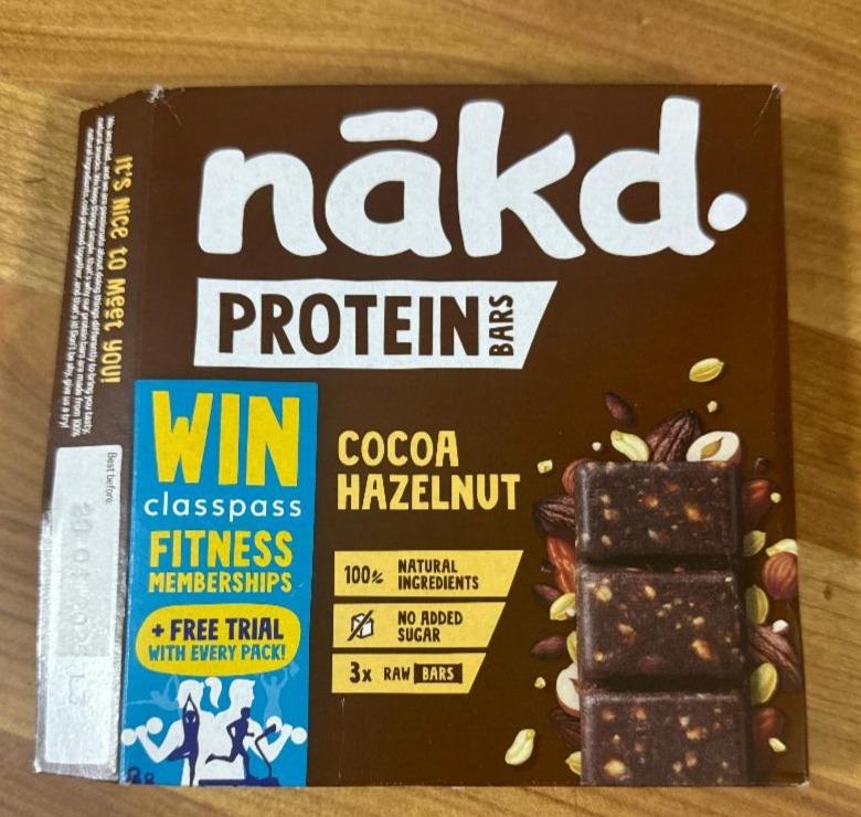 Fotografie - Protein bar cocoa hazelnut Nakd