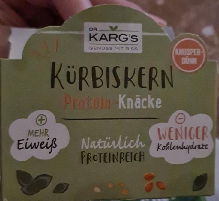 Fotografie - Protein-Knäcke Kürbiskern Dr. Karg's