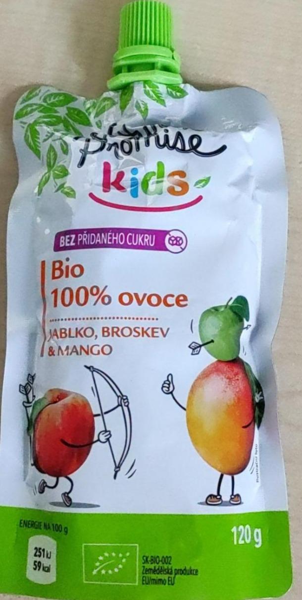 Fotografie - kids pyré jablko, broskev a mango Nature promise