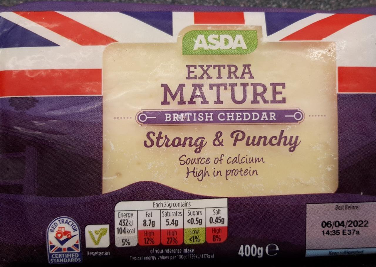 Fotografie - Extra Mature British Cheddar Strong & Punchy Asda