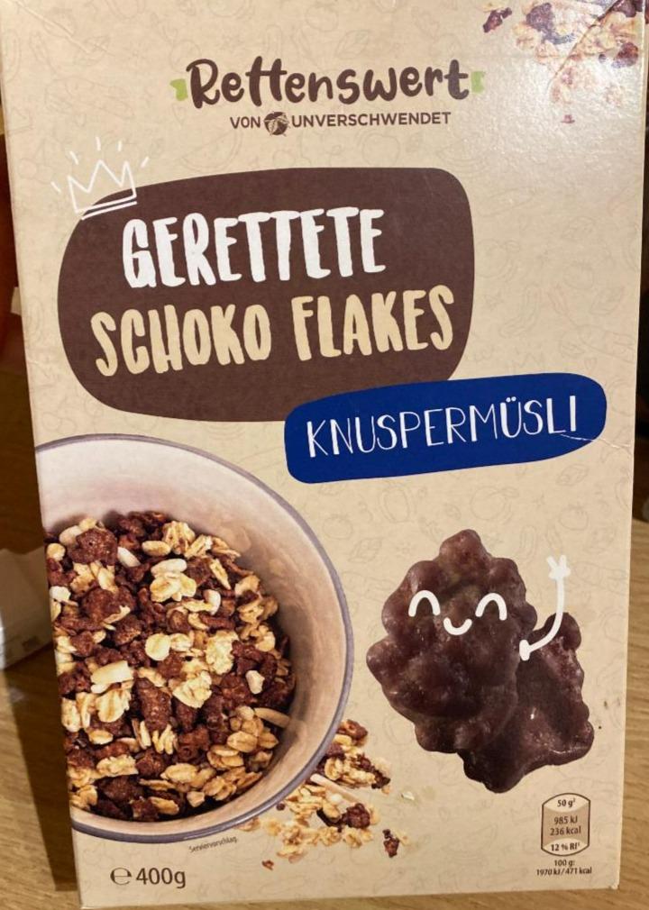 Fotografie - Gerettete schoko flakes knuspermüsli Rettenswert