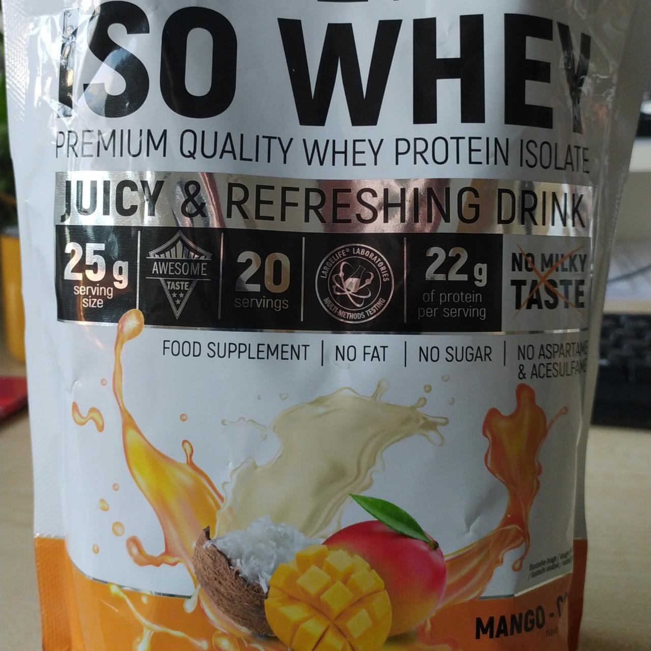 Fotografie - Clear ISO Whey Mango Coconut Amix Nutrition