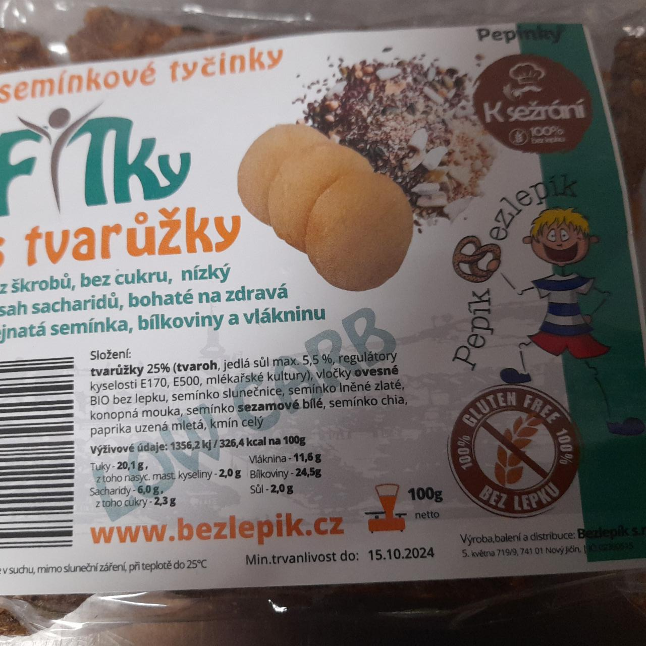 Fotografie - Semínkové tyčinky fitky s tvarůžky Bezlepík