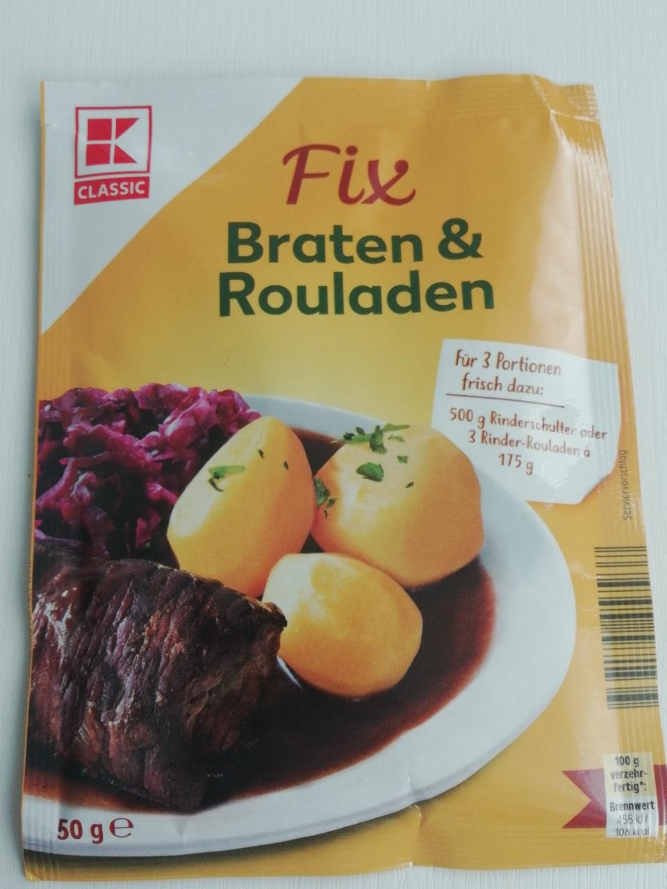 Fotografie - Fix Braten Rouladen K-Classic