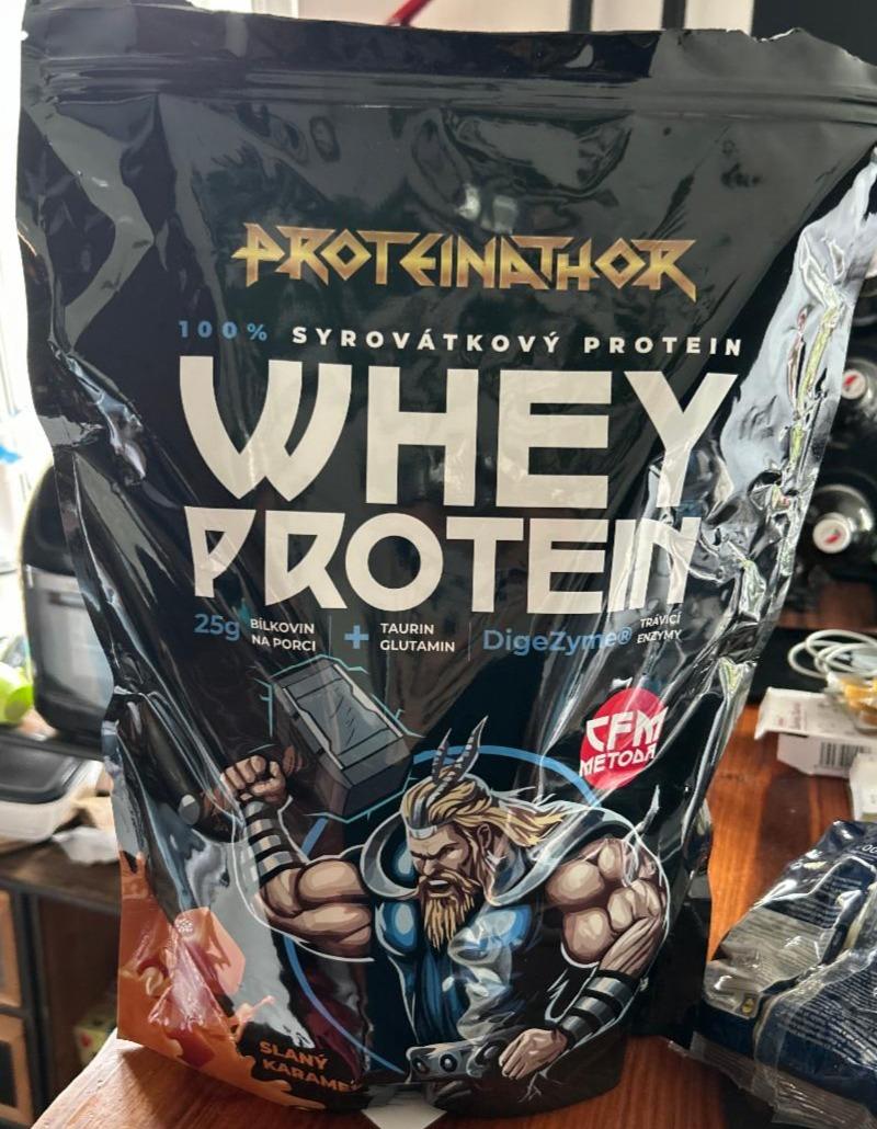 Fotografie - Whey protein slaný karamel Proteinathor